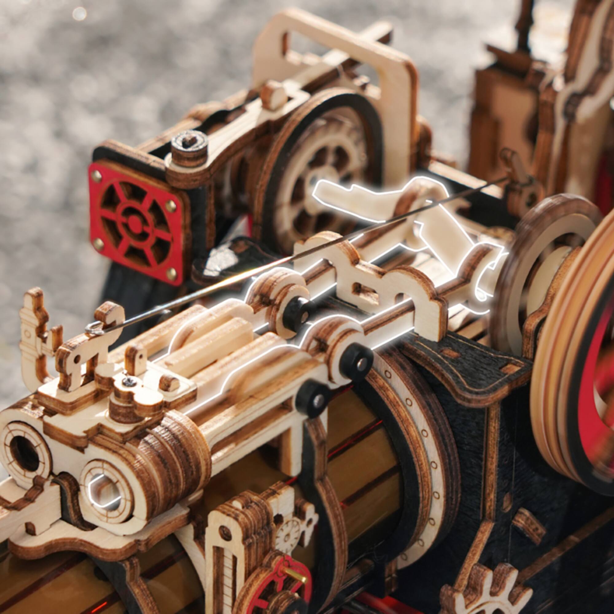 ROKR® Mechanical Models Steam Engine 3D Puzzle Kit